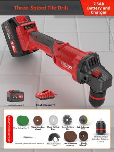 DELIXI Electric | Brushless Battery-Powered Drill for Tile and Fire Pipe Hole