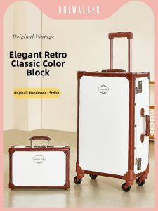 Uniwalker | Retro Handmade Female Luggage 20 inch