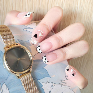 MONLEYTA | Elegant Summer 2025 New Design Short to Medium Length French Ice Transparent Nails