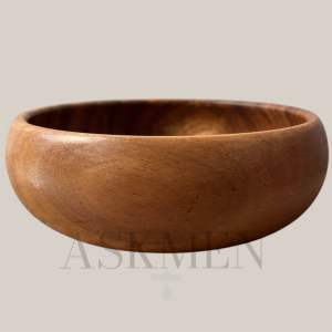 WOODEN BOWL (6x2 inches) | SOUP BOWL | MANGKOK | ACACIA WOOD