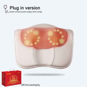 Jinkairui Neck Massager Cervical Massage Pillow Massage Cushion Kneading Back Support Electric Body Massage Machine with Heating Ergonomics Massager for Car Home Office