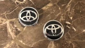 Logo chụp mâm ốp lazang bánh xe ô tô Toyota đường kính 53MM - Chất liệu nhựa ABS cao cấp