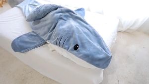 Shark Blanket Wearable Hoodie Flannel Shark Sleeping Bag Warm Soft Home Wear Cosplay Costume Shark