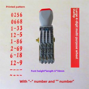 Small 4 Small 3 Small 2 Small 689111213 15 16-Digit Seal Adjustable Multi-Digit Number Wheel Stamp Number Seal