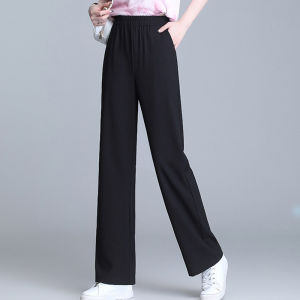 New 2026 Spring French Design High Waist Tapered Wide Leg Pants with Drape