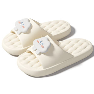 MONLEYTA | Womens Summer Thick Bottom Slip Slippers Indoor Home Bathroom Anti-Slip Bathing Ladies Cool Slippers Soft EVA Comfortable Footwear