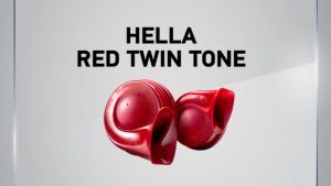 HELLA Klakson Keong Red Twin Tone Horn Set 12V / 110dB + Relay