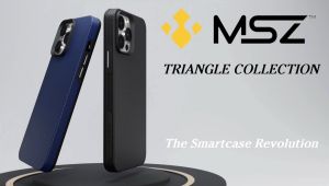 MSZ Case for iPhone 13 Triangle Collection Hybrid Case Dual Layered Shock Absorption and Anti-Fingerprint Rigid Texture / iPhone 13 Case / iPhone 13 Casing / iPhone 13 Cover