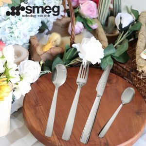 Smeg steak knife fork spoon set 4-piece Western tableware set stainless steel household dining knife spoon