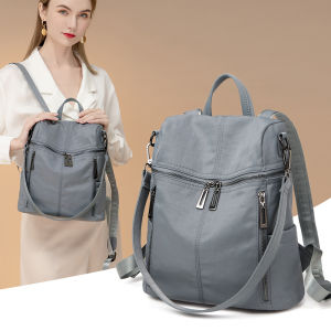 Oxford Fabric Womens Backpack New 2023 Fashion Travel Casual Lightweight Nylon Waterproof Dual-Use Shoulder Bag