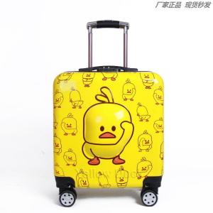 Childrens Luggage Cartoon Yellow Man Suitcase 20 Inch Travel Bag Boys Can Sit And Ride Girls Cute Cartoon Baby Travel Box