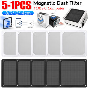 Dust Filter For Computer Cooler Fan 80mm 90mm 120mm 140mm Magnetic Frame PC Fan Dust Mesh PC Cooler Filter Dustproof PVC Cover