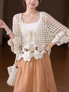 XIAOER | Bohemian 100% Cotton Lace-up T-shirt breathable and easy to care