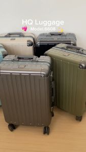 HQ LUGGAGE กระเป๋าเดินทาง PC 4 ล้อคู่ โครงอลูมิเนียม ระบบล็อคมาตรฐาน TSA รุ่น 6608