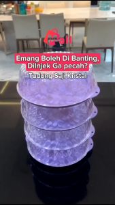 (BISA COD) PROMO Rak Tudung Saji 4 Susun Crystal / Tudung Saji Kristal Modern Susun / Penutup Makanan / Tempat Buah & Tempat Kue / Vacuum Food Cover / BPA FREE / Penutup Makanan Tingkat / Pelindung Debu Makanan / Tudung Saji Bulat