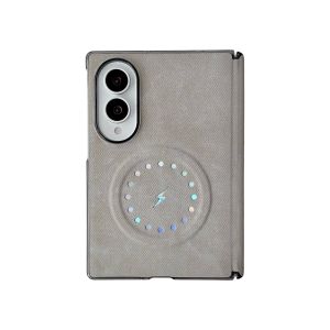 Z Fold8 Wide Luxury Denim Jeans Magnetic Case for Samsung Galaxy Z Fold 8 Ultra 7 8 Shockproof for Magsafe Lightning Logo Cover