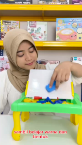 Mainan Edukasi Anak Huruf Angka Drawing Board Magnetic 2 in 1 Mainan Papan Tulis Magnet Edukasi Anak