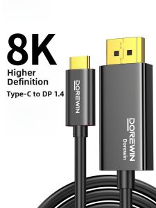 4K 144Hz 2K 240Hz Support Type-C to DP Adapter Single Direction 8K