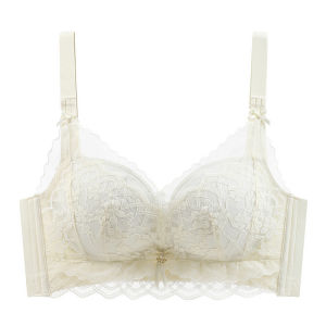 MiiOW | Womens Summer Thin Underwire-free Push-up Bra with Side Support and Back Design