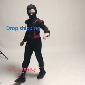 (Ready Stock) Kid Children Samurai Ninja Costume Naruto Baju Cosplay Boy Assassin Japanese Halloween Fancy Warrior