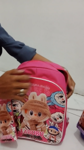tas labubu/Tas anak/ransel anak sekolah SD motif karakter labubu/tas anak laki-laki perempuan motif labubu terbaru terlaris kekinian virall/tas backpack gendong bahu punggung fashion anak bisa cod