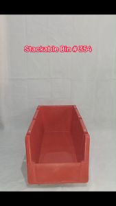 Plastic Stackable Bin Long M - #354 - 6 x 17 x 8.5 Boxes Storage Organizer Supplies Tools Bin / Long Medium