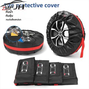 ที่คลุมล้อ sarung Ban serep 1ชิ้น 4ชิ้นถุงเก็บของอุปกรณ์เสริมยานพาหนะยางรถยนต์โพลีเอสเตอร์ที่กันขอบล้อผ้าคลุมกันฝุ่น