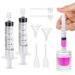 ชุดเครื่องมือเติมน้ําหอมขนาด 5 มล. ชุดเครื่องมือถ่ายโอนตู้น้ําหอมพลาสติกใส 8 ชิ้น ช่องทางน้ําหอมเครื่องสําอาง