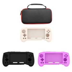 Anbernic RG556 Case Anti-slip Silicone Protective Sleeve RG556 EVA Hard Carrying Case with Zipper