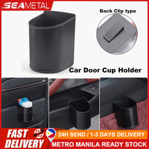 🇵🇭 SEAMETAL Universal Car Door Cup Holder Multi-Function Car Storage Box Drink Bottle Holder Trash Organizer Auto Interior Accessories