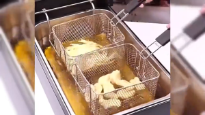 COD 20L Electric Deep Fryer Dual Cylinder Heavy Duty Deep Frying 220V Stainless Steel Frying Machine French Fries Chicken