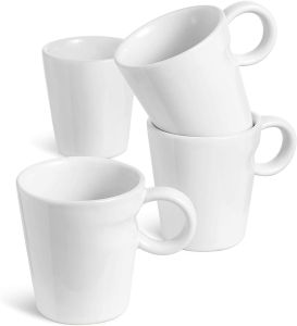 Ceramic Espresso Coffee Cup Perfect Fit Nespresso Coffee Cups Mug - Flow Premium Porcelain Teacup 100ml