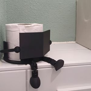 1Pc Fun Toilet Paper Holder - an Amusing Reading Toilet Paper Holder Bathroom Roll Dispenser That Combines Practicality