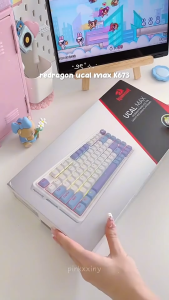 Redragon K673-RGB UCAL MAX 81-Key 75% Gasket-Mounted Hot-Swappable Wireless Mechanical Keyboard with Knob