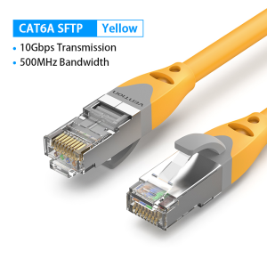 Vention | Vention Cat6A Ethernet Cable 10Gbps RJ 45 SFTP Network Cable for PS4 Laptop PC Router ADSL PLC Servo Motor Lan RJ45 Patch Cord