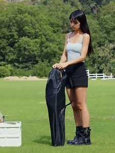 DIODIY Portable Outdoor Folding Moon Chair & heavy duty Camping High-Back Chairs Adjustable With Pockets Load bear 300KG