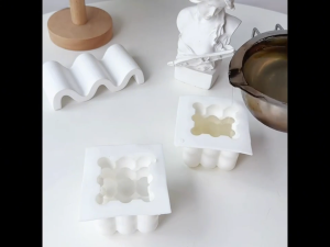 3D Bubble Cube Candle Silicone Mould Home Scented Candle Mold Handmade Tool New Year Gift Mold