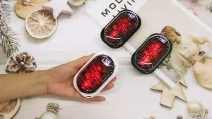 2-in-1 Charcoal hand warmer Digital display rechargeable hand warmer Mini portable hand warmer Large capacity