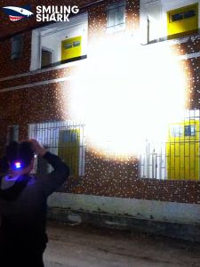 Smiling Shark TD8021 Ultra Bright Headlight M80 10000LM Powerful Head Lamp Yellow White Light Power Display USB Rechargeable Zoomavble Waterproof Outdoor Camping Hiking Lighting