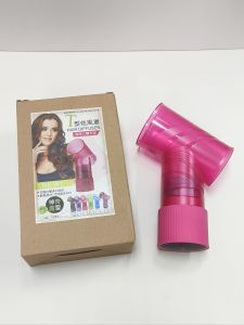 Top Pro Hair Curl T-Diffuser Magic Hair Roller Curler Diffuser Wind Spin Dryer Curly Hair 抖音同款T型风罩自动卷发的神器梨花卷大龙卷风风筒电吹风万能接