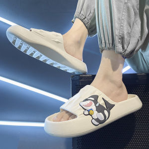 รองเท้าแตะผู้ชายสำหรับใส่นอกบ้านในฤดูร้อนรองเท้าแตะกีฬากันลื่นพื้นนิ่มใส่อาบน้ำลำลองใส่ในบ้านใส่ในห้องสำหรับวัยรุ่น