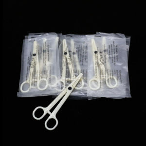 5pcs Disposable Piercing Clamp Rounded Body Piercing Tools Forceps for Ear Nose Lip Navel Tongue Septum Belly Piercing Kit