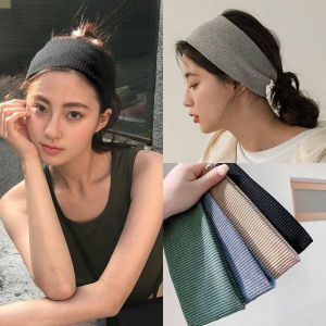 🔥Orfila Korean New Arrival Fashion Headband Sports Wash Face Casual Hair Band Vintage Colorful Knitted High Elastic Soft Headband