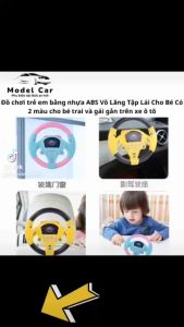 Đồ Chơi Trẻ Em Bằng Nhựa Abs Vô Lăng Tập Lái Cho Bé Có 2 Màu Cho Bé Trai Và Gái Gắn Trên Xe Ô Tô