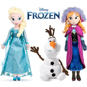 Disney | 40cm Anime Frozen Anna Elsa Dolls Snow Queen Princess Anna Elsa Doll Toy Stuffed Frozen Plush Toys Birthday Xmas Gift for Friend