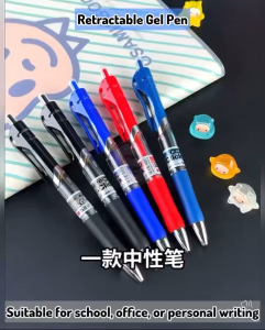 Classic Gel Pen 1008 Black Blue Red Ink 0.5mm Dry Fast Gel Pen Stationery Stationary School Office Writing Pen