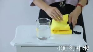 Khăn Lau Đa Năng Microfiber 2 Mặt Vàng - Xám Siêu Thấm Cực Dày Không Đổ Lông Chuyên Dụng Size 30 x 30Cm / Khăn Lau Xe Ô Tô Có Quai Treo Mềm Mịn Loại Dày Siêu Tốt