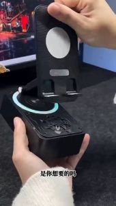 3-in-1 Bluetooth Speaker Wireless Speaker Phone Power Bank Foldable Phone Stand With Anti-Slip Pads