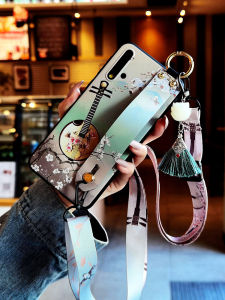 Vivo S20 S19 S18 S17 X90 X80 X70 X60 Frosted Floral Phone Case Crossbody Lanyard Soft Y300 Y200 Y100 Z5i Z3 Silicone Protective Cover