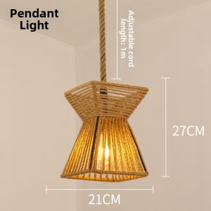 SANGEJIANGREN | Vintage Industrial Rope Chandelier